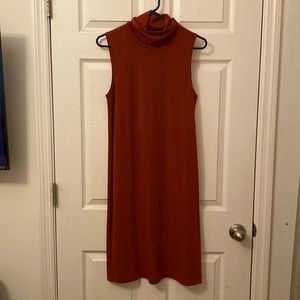 Sleeveless Turtleneck Dress